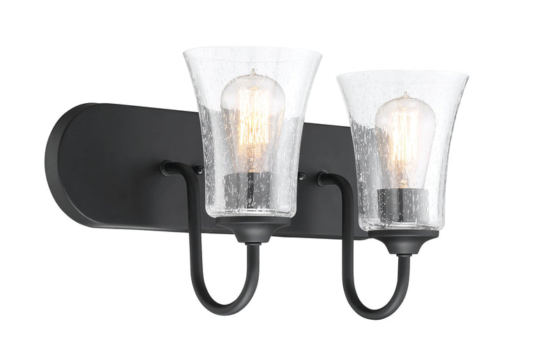 Gwyneth 2 Light 18" Vanity in Flat Black