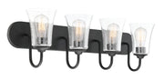 Gwyneth 4 Light 30" Vanity in Flat Black