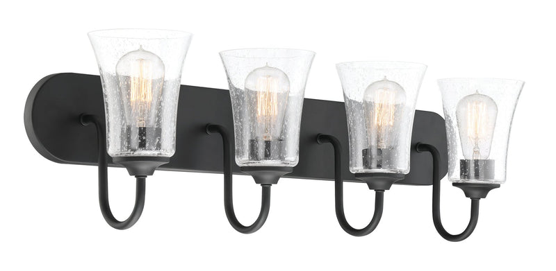 Gwyneth 4 Light 30" Vanity in Flat Black