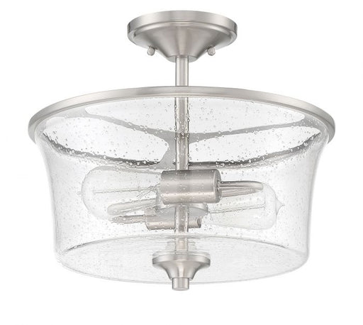 Gwyneth 2 Light 13" Convertible Semi Flush in Brushed Polished Nickel
