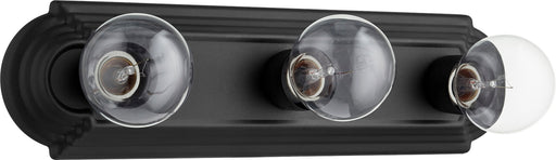 3 Light Stepped Vanity in Textured Black
