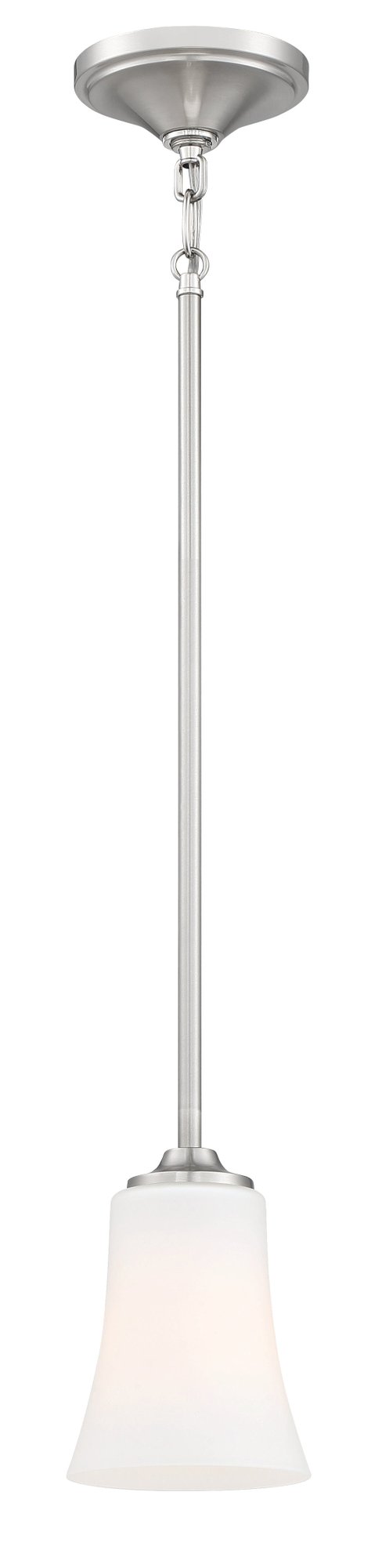 Gwyneth 1 Light 5.13" Mini Pendant in Brushed Polished Nickel