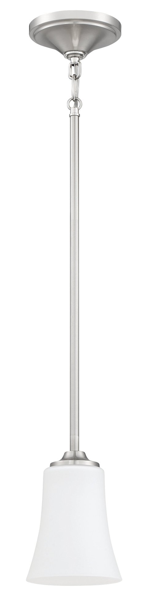 Gwyneth 1 Light 5.13" Mini Pendant in Brushed Polished Nickel