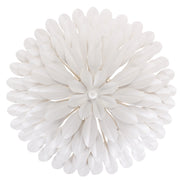 Broche 4 Light 16" Semi Flush Mount in Matte White
