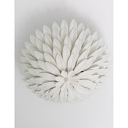 Broche 4 Light 16" Semi Flush Mount in Matte White in a room setting