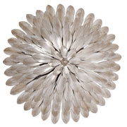 Broche 4 Light 16" Semi Flush Mount in Antique Silver
