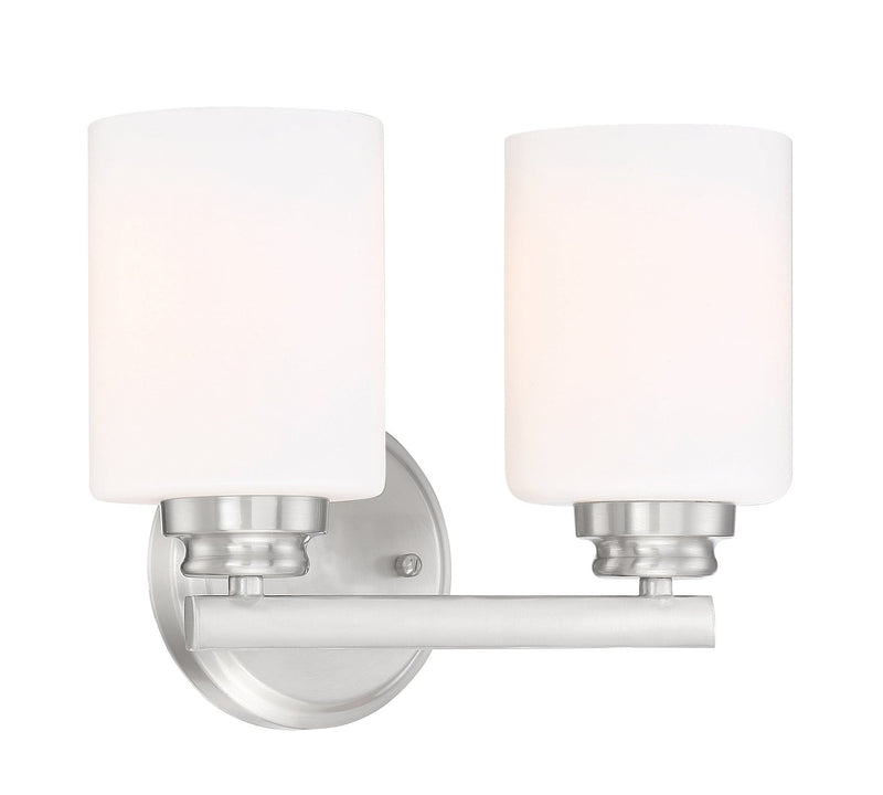 Bolden 2 Light 11" Vanity in Brushed Polished Nickel