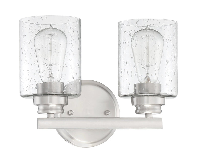 Bolden 2 Light 11" Vanity in Brushed Polished Nickel