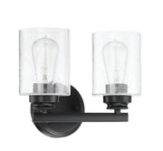 Bolden 2 Light 11" Vanity in Flat Black