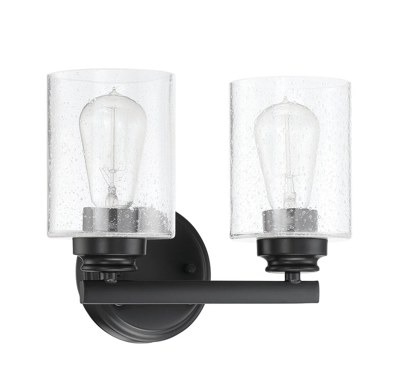 Bolden 2 Light 11" Vanity in Flat Black