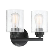 Bolden 2 Light 11" Vanity in Flat Black
