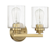 Bolden 2 Light 11" Vanity in Satin Brass