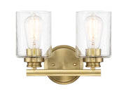 Bolden 2 Light 11" Vanity in Satin Brass