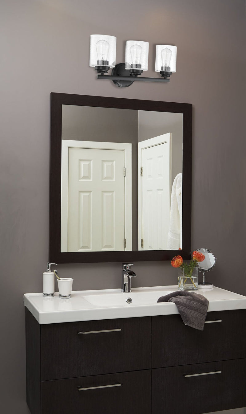 Bolden 3 Light 18" Vanity in Flat Black