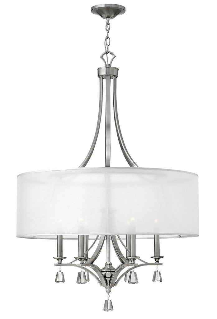 Mime 6-Light Chandelier in Brushed Nickel