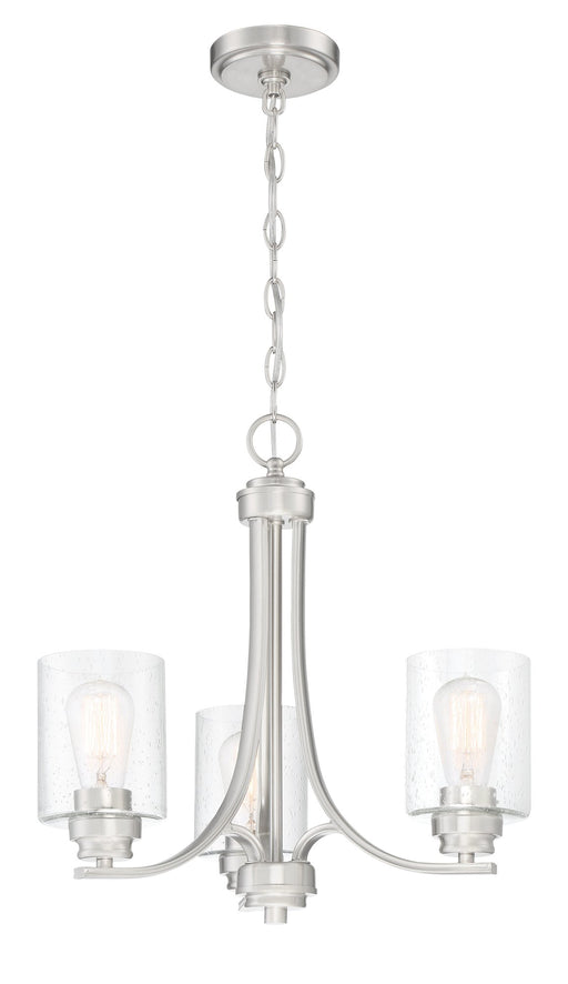 Bolden 3 Light 18" Chandelier in Brushed Polished Nickel