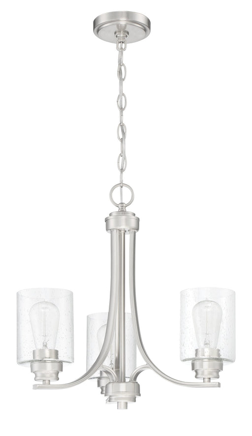 Bolden 3 Light 18" Chandelier in Brushed Polished Nickel