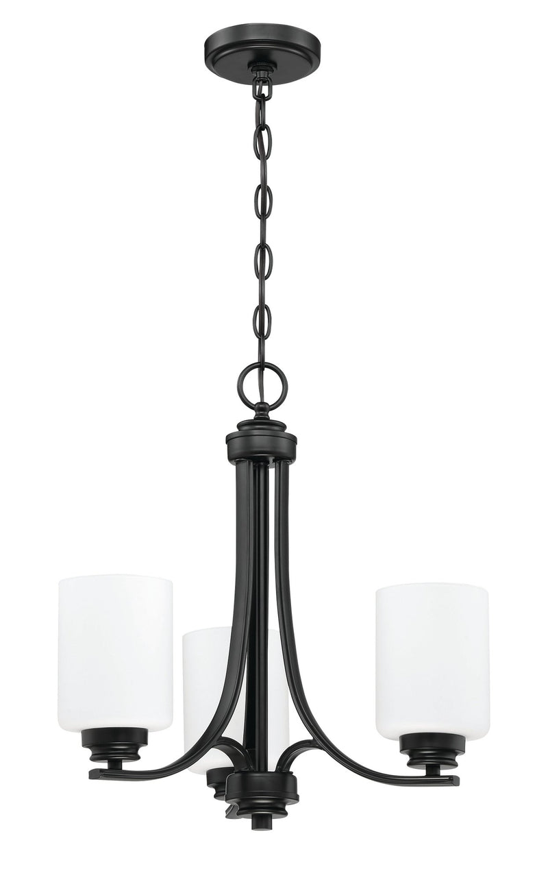 Bolden 3 Light 18" Chandelier in Flat Black
