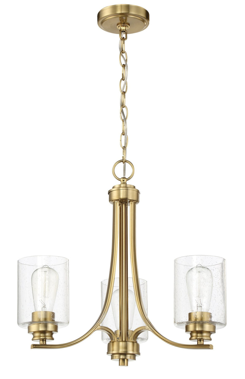 Bolden 3 Light 18" Chandelier in Satin Brass