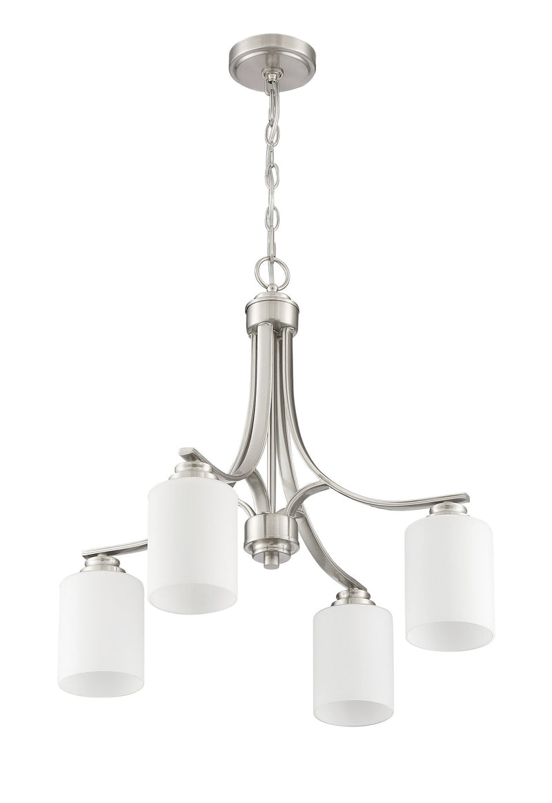 Bolden 4 Light 23" Chandelier in Brushed Polished Nickel