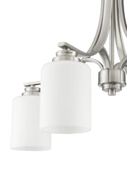 Bolden 4 Light 23" Chandelier in Brushed Polished Nickel