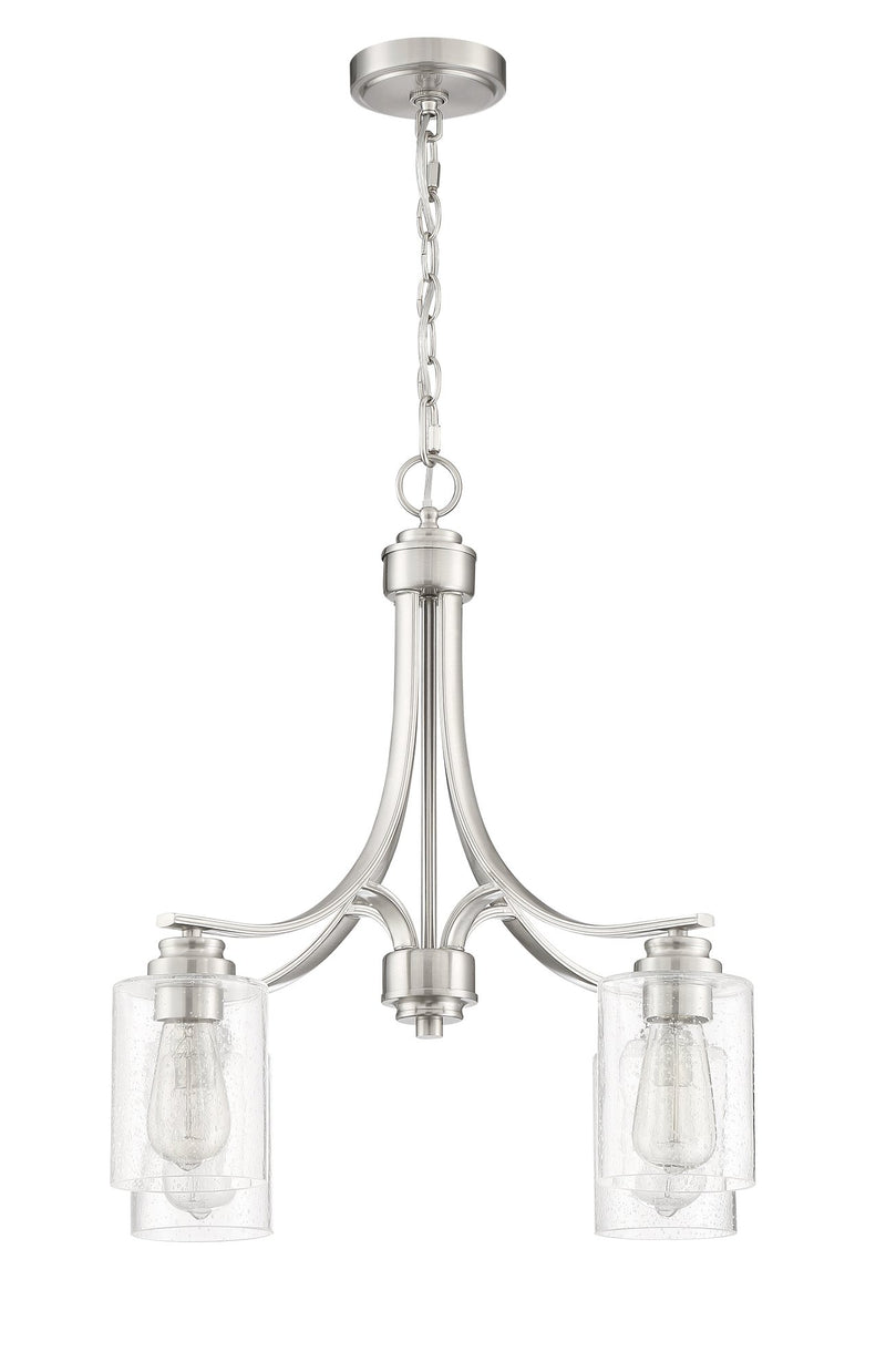 Bolden 4 Light 23" Chandelier in Brushed Polished Nickel