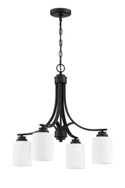 Bolden 4 Light 23" Chandelier in Flat Black
