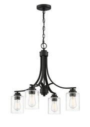 Bolden 4 Light 23" Chandelier in Flat Black