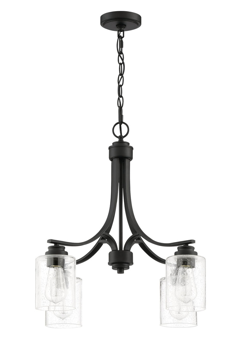 Bolden 4 Light 23" Chandelier in Flat Black
