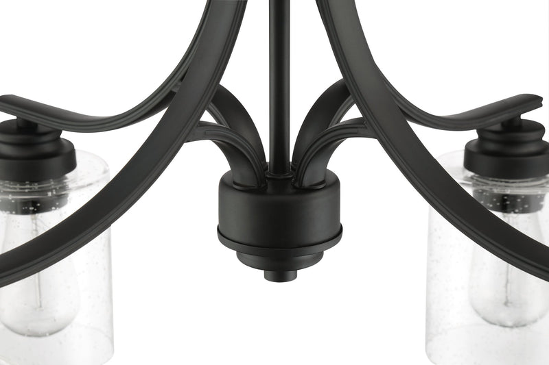 Bolden 4 Light 23" Chandelier in Flat Black