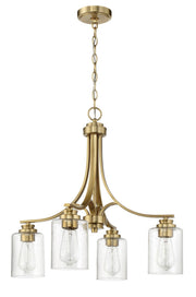 Bolden 4 Light 23" Chandelier in Satin Brass
