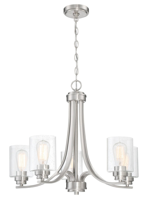 Bolden 5 Light 24" Chandelier in Brushed Polished Nickel