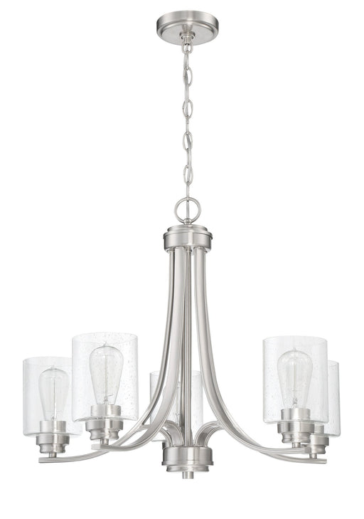 Bolden 5 Light 24" Chandelier in Brushed Polished Nickel
