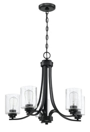 Bolden 5 Light 24" Chandelier in Flat Black