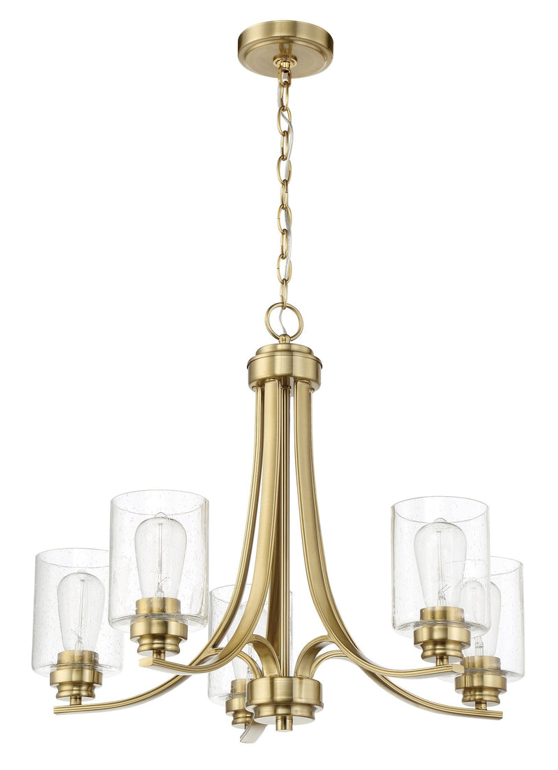 Bolden 5 Light 24" Chandelier in Satin Brass