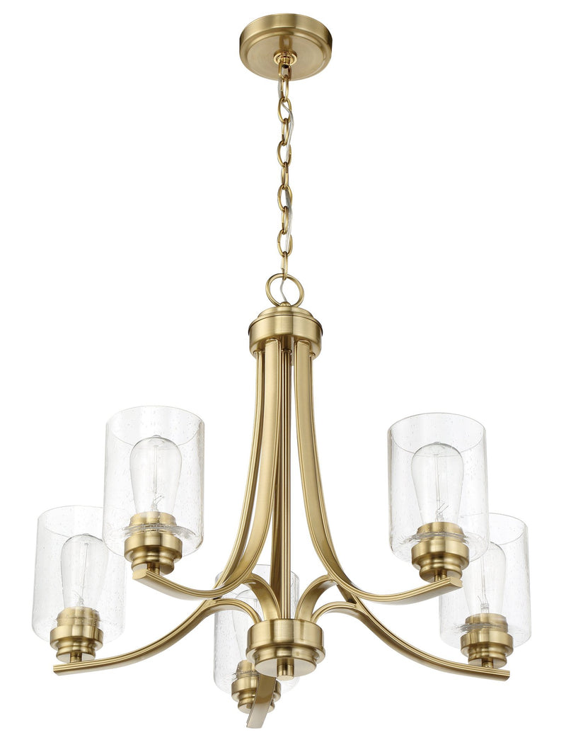 Bolden 5 Light 24" Chandelier in Satin Brass