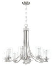 Bolden 8 Light 28.5" Chandelier in Brushed Polished Nickel