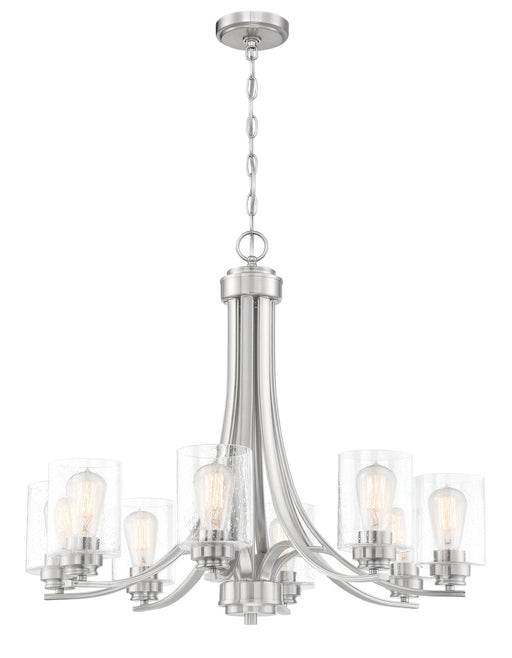 Bolden 8 Light 28.5" Chandelier in Brushed Polished Nickel