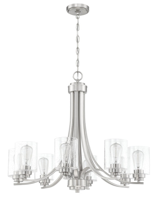 Bolden 8 Light 28.5" Chandelier in Brushed Polished Nickel