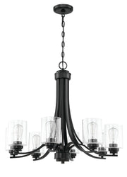 Bolden 8 Light 28.5" Chandelier in Flat Black