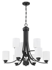 Bolden 9 Light 29" Chandelier in Flat Black