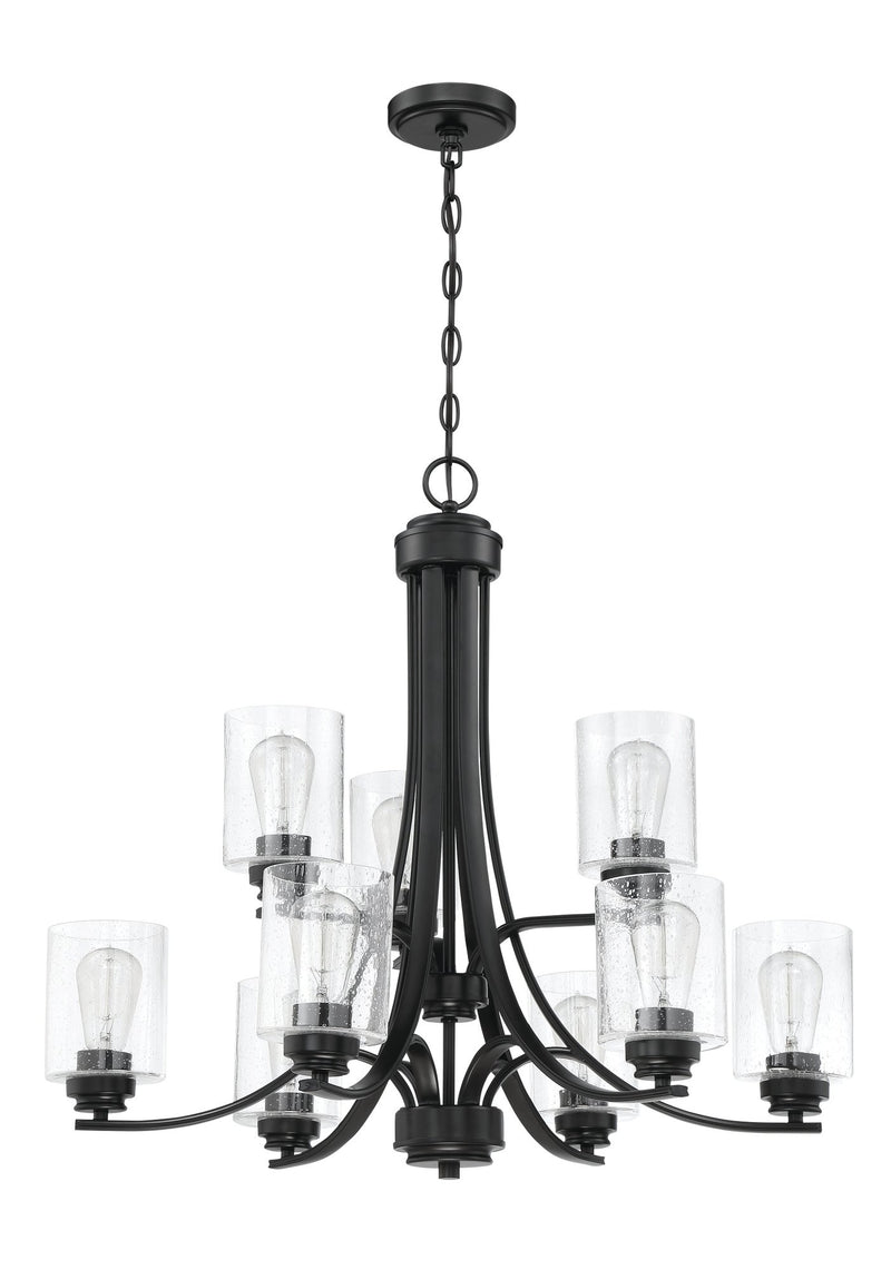 Bolden 9 Light 29" Chandelier in Flat Black