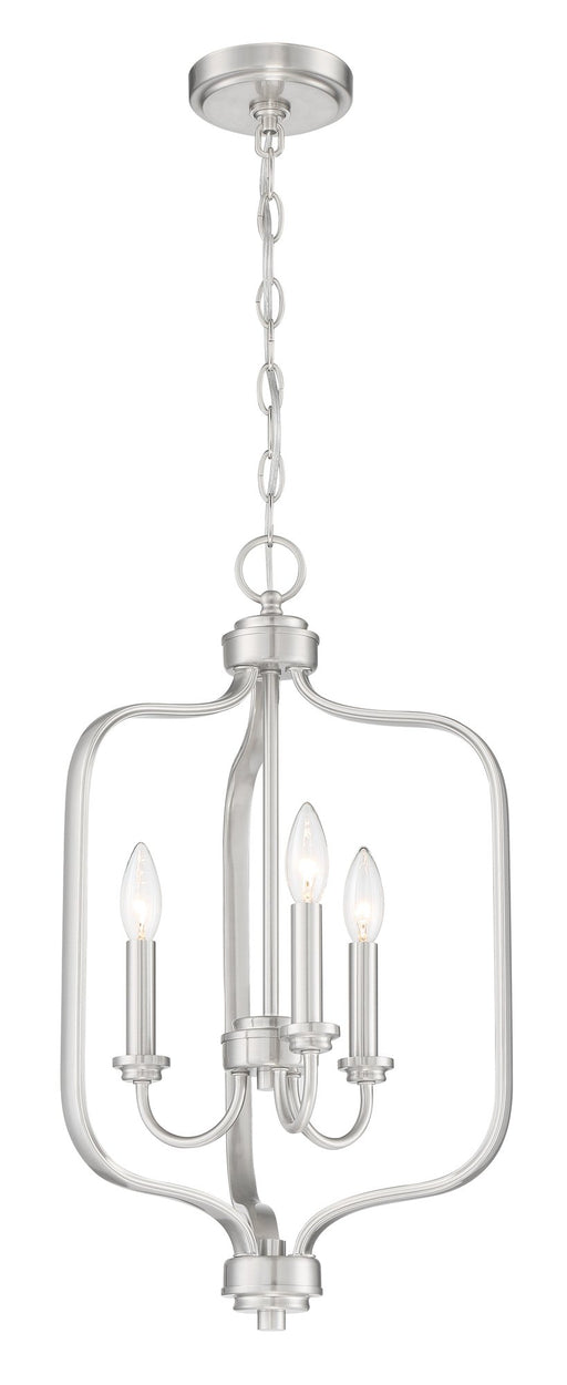 Bolden 3 Light 14" Foyer in Brushed Polished Nickel