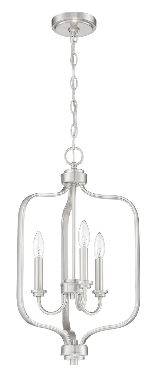 Bolden 3 Light 14" Foyer in Brushed Polished Nickel