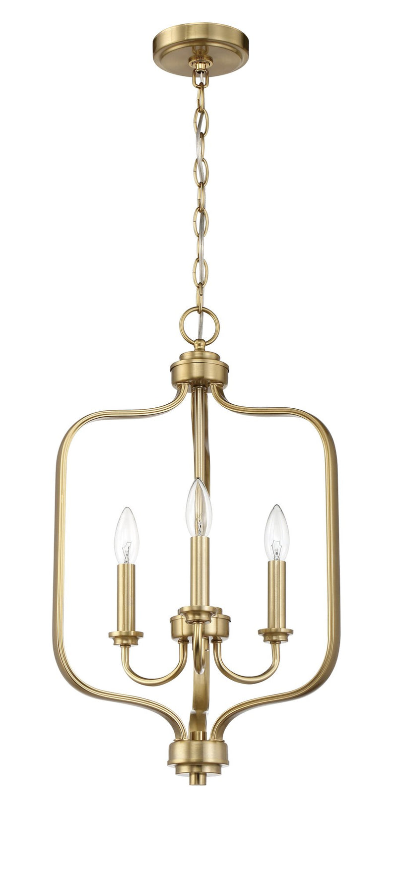 Bolden 3 Light 14" Foyer in Satin Brass