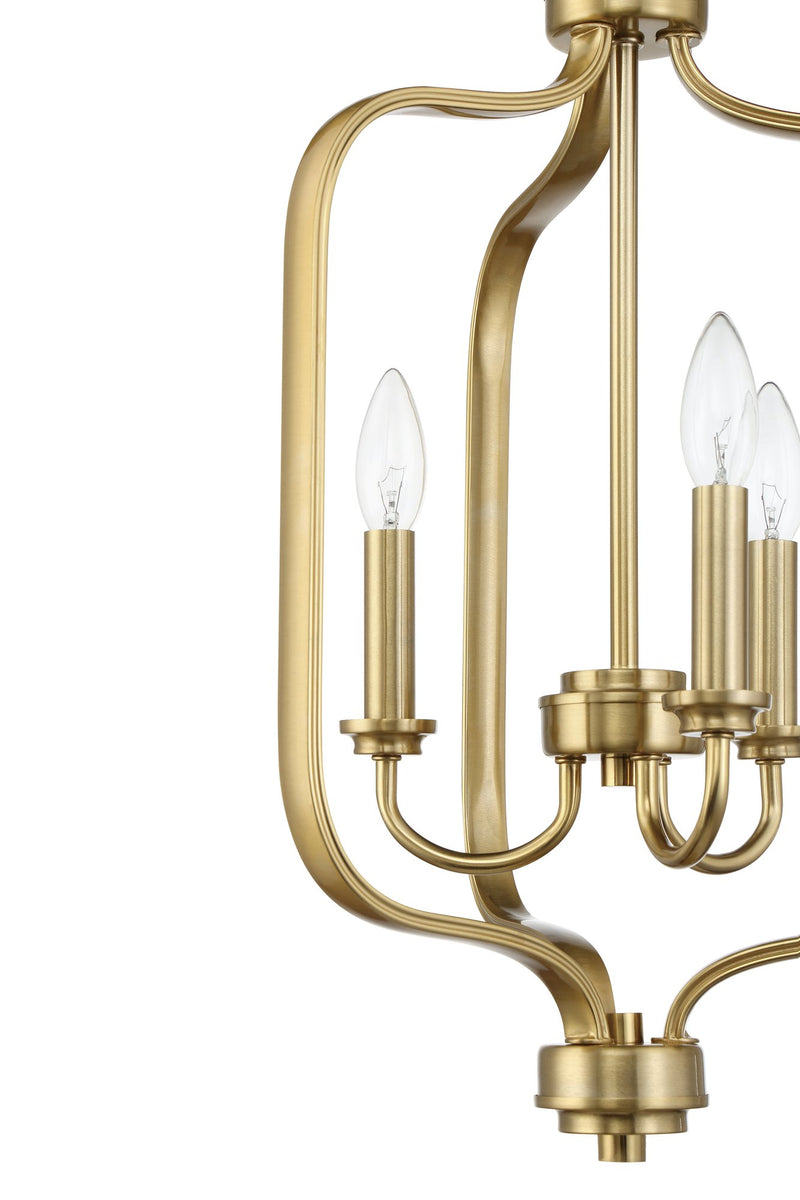 Bolden 3 Light 14" Foyer in Satin Brass