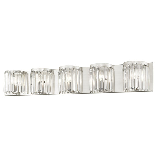 Ashton 5-Light ADA Bath Vanity Light in Brushed Nickel