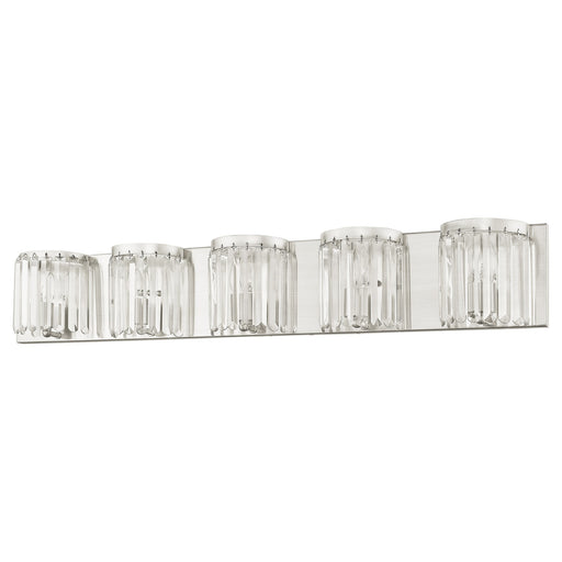 Ashton 5-Light ADA Bath Vanity Light in Brushed Nickel