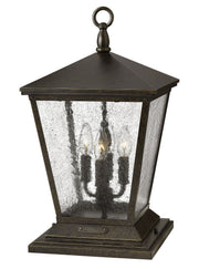 Trellis 4-Light Outdoor Pier Mount Light in Regency Bronze