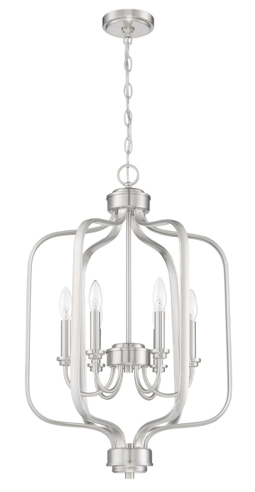 Bolden 6 Light 18" Foyer in Brushed Polished Nickel